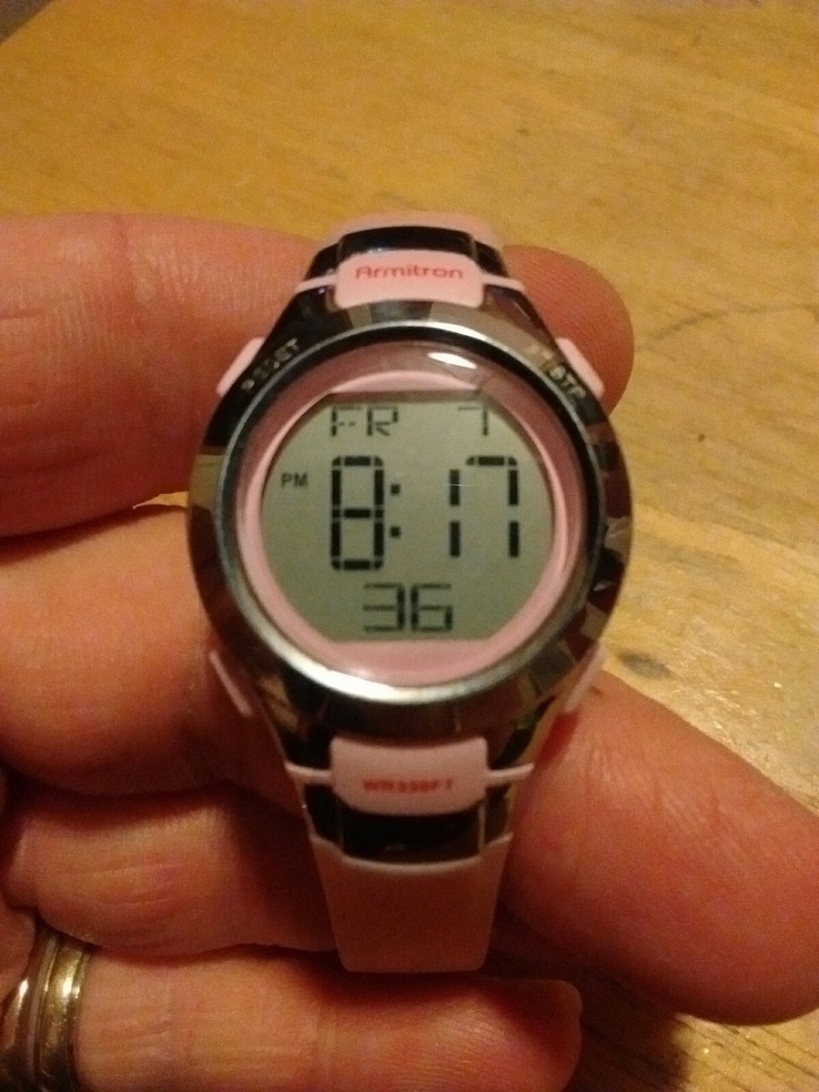 Vintage Armitron Alarm Chronograph Ladies Watch, running with new battery L