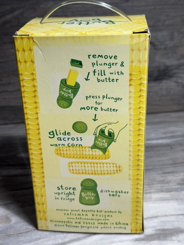 Butter Boy By Talisman Designs “He Butters Corn!” Rare Yellow Frog BB-Y - Picture 2 of 7