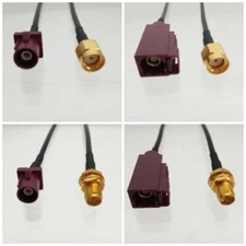 RF Cable 4 Kinds of RP-SMA to FAKRA D RG174 6"~10FT Car 4G LTE Antenna Adapter