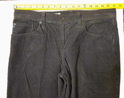 AG Adriano Goldschmied Pants Mens (32) 33X30 Protege Gray USA Corduroy 100% Pima - Picture 9 of 12