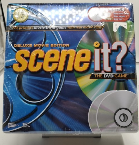 Scene It? Game DELUXE MOVIE EDITION The DVD Game 2005 in Collector's Tin SEALED - Picture 1 of 2