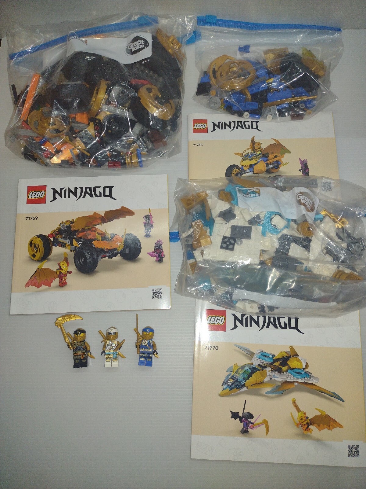 LEGO 71770+71769+71768 Ninjago Vehicles ONLY.    READ DESCRIPTION!