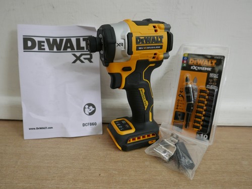 DeWalt DCF860 18v 282nm brushless impact driver bare unit + FREE DT70518T bitset - Picture 1 of 4