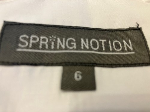 Spring Notion Boy's Long Sleeve Button Up Dress Shirt CM5 White Size 6 - Picture 5 of 6