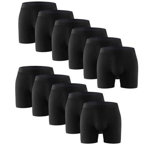 11PK Mens Boxer Briefs Breathable Tagless Underwear Soft Comfort Flex Waistband - Picture 3 of 10