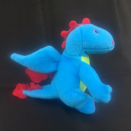 Mini Gorro de Peluche Dragón Azul 5" Bolsa Pal Coleccionable Mystic Born 5/1/2009 Nuevo - Imagen 2 de 4