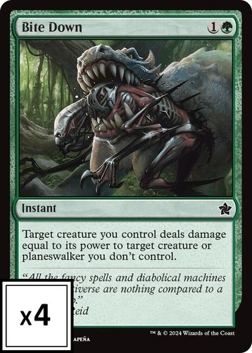 MTG (x4) Bite Down (x4) Playset (Foundations C#212) NM/LP - Picture 1 of 1