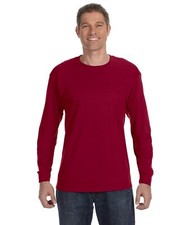 Gildan Mens G540 Heavy Cotton Preshrunk Tshirt Crew Neck Long Sleeve T-Shirt