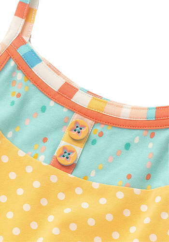 NWT MATILDA JANE 10 DREAM CHASERS SO SUNNY TANK TOP, ORANGE POLKA DOT SHORTS - Picture 3 of 8