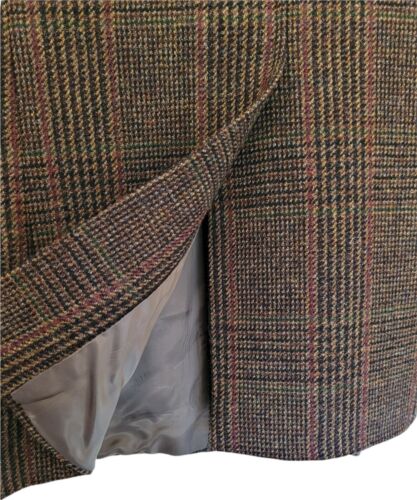 Vtg Polo Ralph Lauren Glen Plaid Wool Tweed Leather Elbow Patched Jacket 42 R - Picture 3 of 11