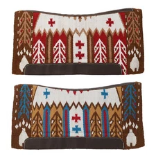 Showman 36" x 34" Wool Top Horse Saddle Pad with Memory Felt Bottom - Bear Paw