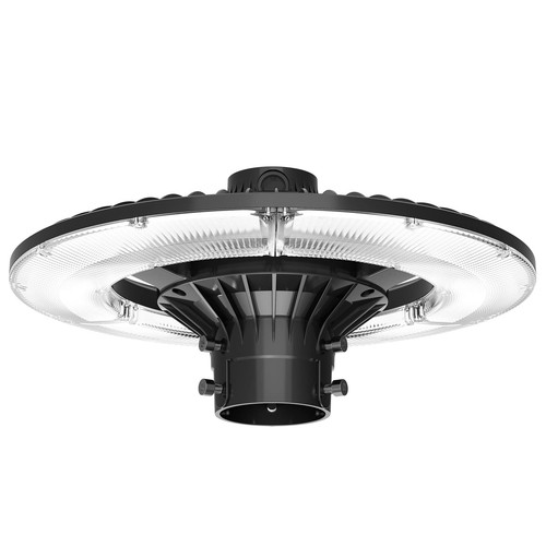 LED Post Top Light Outdoor, 120W Dusk to Dawn Circular Area Light Pole Fixtures - Picture 11 of 16