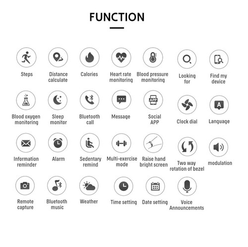 Smartwatch Waterproof fitness Tracker Compatible with (ANDROID IOS) PHONES.. - 第 3/11 張圖片