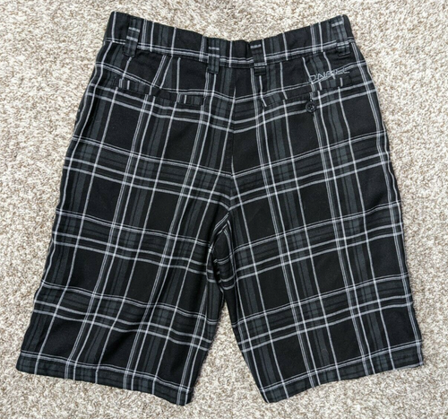 O'Neill Chino Shorts Mens 30 Black Plaid Casual Knee Length Lightweight Comfort - Picture 6 of 10