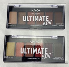 Lot of 2 NYX Ultimate Edit Petite Eye Shadow Palette WARM NEUTRALS  PHOENIX