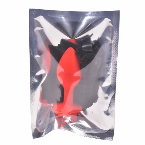 Beginner Black Silicone Anal Plug with Jeweled Diamond Butt Plug Heart or Round - Picture 12 of 45