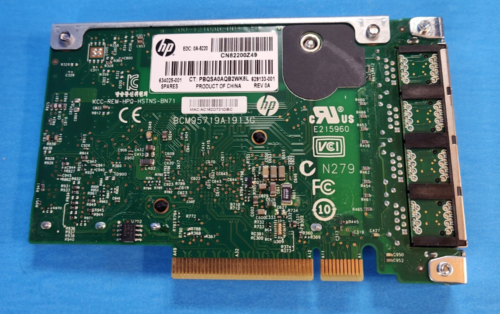 HP ProLiant DL360p G8 331FLR Quad-Port 1GBe Gigabit Ethernet Adapter 629133-001 - Picture 3 of 3