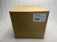 Lot of 8 (One Box) of Universal Deluxe White D Ring View Binder UNV30732 Sealed