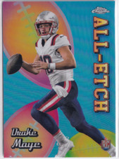 2024 Topps Chrome All Etch Refractors #CAEDM Drake Maye RC
