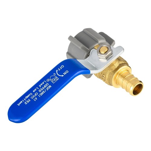 10 Stck. EFIELD Pex Crimp 1/2 Zoll x 1/2 Zoll Buchse NPT schwenkbares Messing-Kugelhahn, bleifrei - Bild 2 von 7