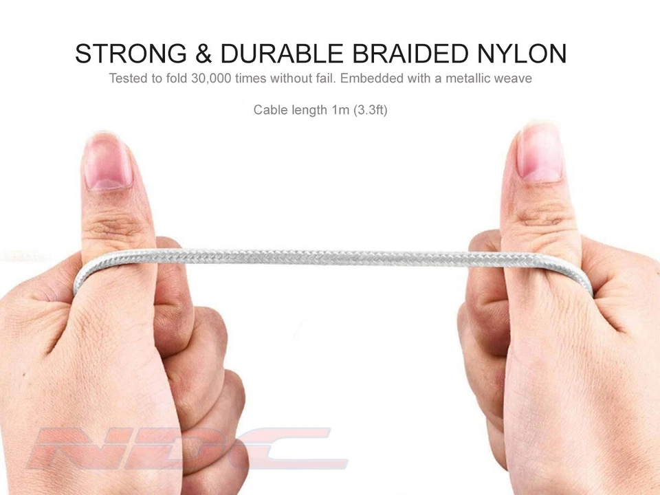 Premium Strong Metal Braided USB-C 3.0 Charger/Charging/Data Cable Samsung S8 … - Image 2 of 3