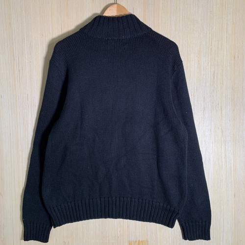 Vintage Polo Ralph Lauren Pullover Erwachsene Größe Large schwarz Langarm Herren 1/4 - Bild 11 von 13
