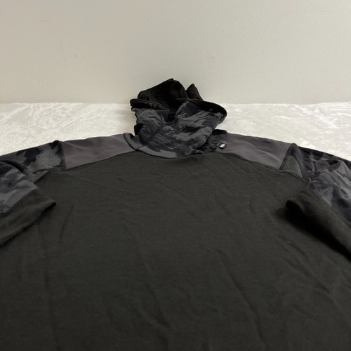 Helly Hansen Lifa Merino Midweight Balaclava Hoodie Womens XL Black Base Layer - Picture 7 of 20