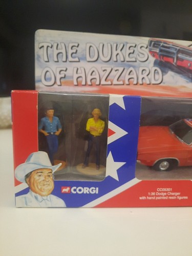 CORGI 1:36 THE DUKE OF HAZZARD DODGE-CHARGER CODICE CC05301 FIGURE IN RESINA - Foto 6 di 6