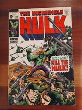 The Incredible HULK #120 MARVEL Comics October 1969 Kill Him! Kill The HULK