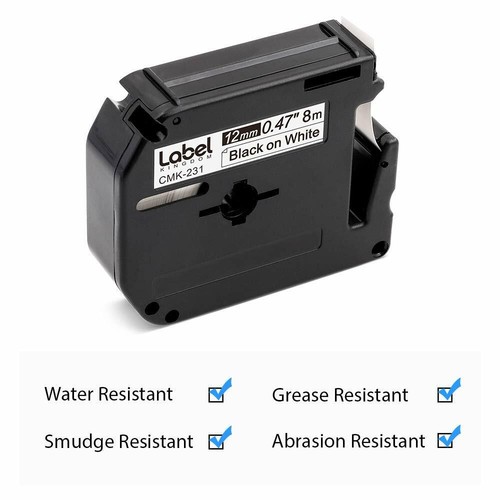 6PK M-K231 431 531 M-K131 For Brother P-Touch Label Tape 12MM PT-65 PT-85 PT-70 - Picture 3 of 10