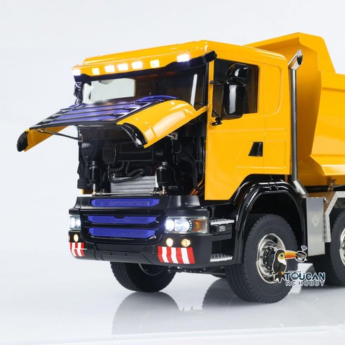 ST8 Metal 1/14 Hydraulic Dump Truck 8x8 Full Tipper Car Differential Light Sound - Picture 11 of 24