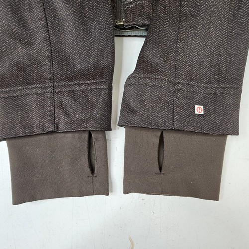 Lululemon Men's Brown Fleece Lined Soft Shell Performance / Bomber Jacket  - Picture 10 of 15