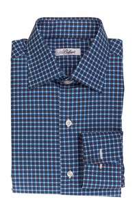 BELVEST-by-Finamore-Napoli-Shirt-Cotton-Twill-Check-French-Cuff-15-1-2-39-Reg