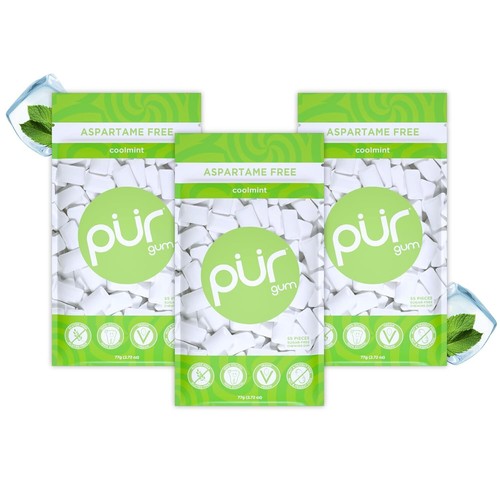 PUR Gum | Aspartame Free Chewing Gum | 100% Xylitol,55 Pieces (Pack of 1,3,6,12) - Picture 21 of 39