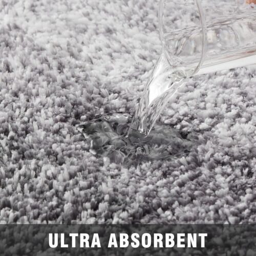 Luxurious Super Soft Shaggy Bathroom Rugs - Absorbent and Non-Slip Bath Mat - Picture 186 of 199
