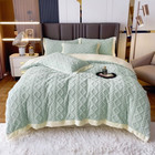 Soft Plush Velvet Fleece Bedding Set Shaggy Duvet Cover Set Cover Set Bedspread