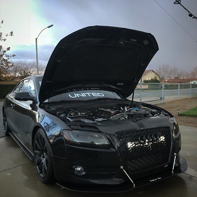 Audi A4//S4//RS4//B8//B8.5 Front Lip Splitter No Support Rods Enforced Aero CHEAP!