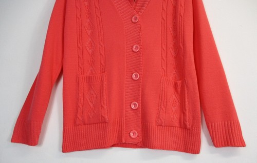 BUTTON UP CARDIGANS 95% ACRYLIC 5%ELST 9 COLS S/M(12-14) M/L(14-16) L/XL(18-20) - Picture 38 of 59