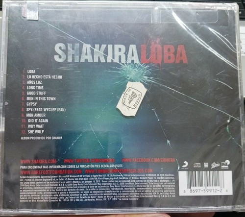 Shakira - Loba (2011 ,CD, Brand New) - Picture 2 of 3