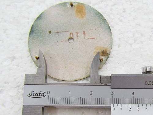 Omega Antique Swiss Original Porcelain Dial (Watch-face) 43,2mm for Pocket Watch - Bild 9 von 10