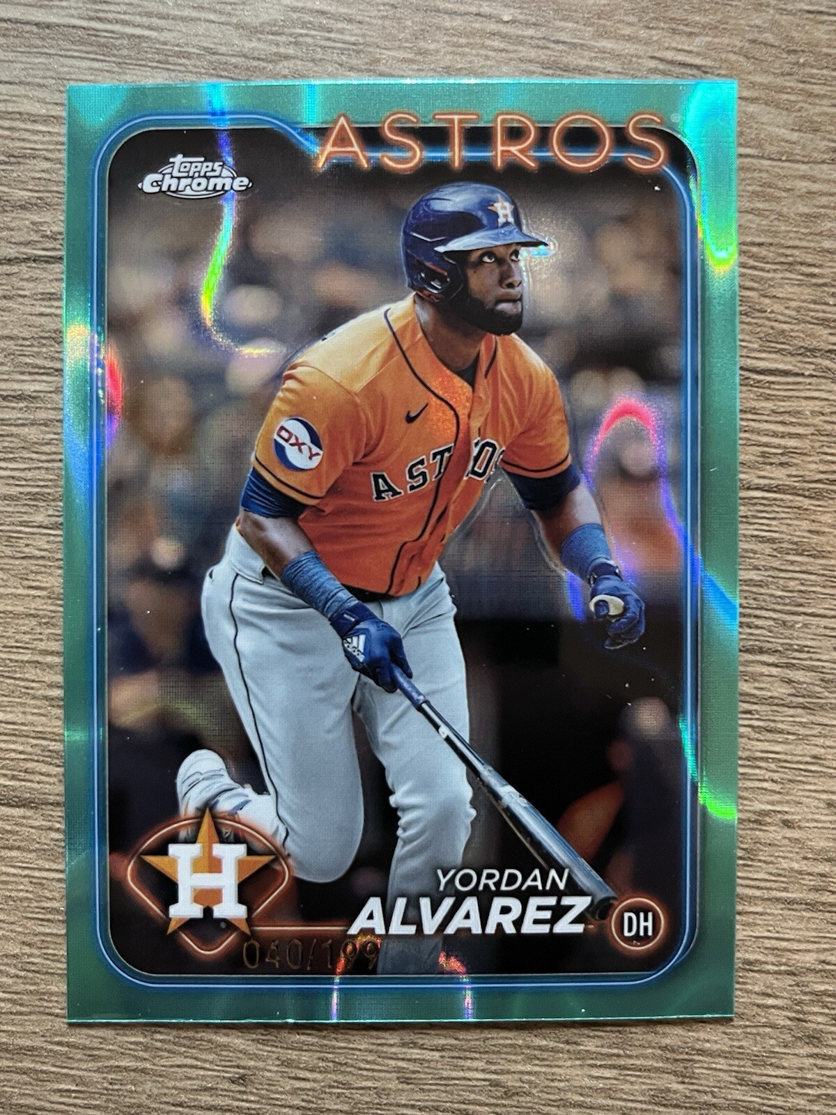 2024 Topps Chrome - Aqua RayWave Refractor #170 Yordan Alvarez /199