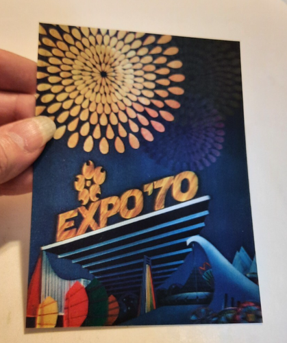Postcard Set EXPO 70 OSAKA Worlds Fair 3D Postcard Set in folder set A 6 cards - Picture 3 of 12