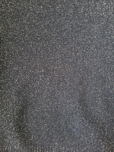 BARBARA LOHMAN schwarz mit gold Lurex Kaschmir V-Ausschnitt ärmellos Weste Pullover S - Bild 4 von 7