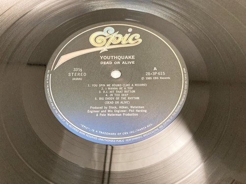 Dead Or Alive Youthquake w/ OBI Epic SONY Japanver VINYL LP - Picture 13 of 23