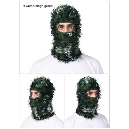 Motorrad Gestrickte Sturmhaube Vollgesichtsabdeckung Skimaske Nackenwärmer für Männer Frauen - Bild 14 von 22