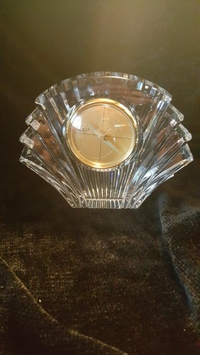 Mikasa DECO  7" Crystal Clock Germany - Picture 1 of 7