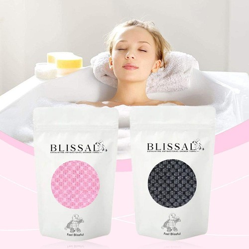 Blissal - Blissal Toalla de Ducha Exfoliante Blissal Toalla de Baño Exfoliante Negra== - Imagen 6 de 17