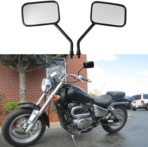 Rectangle Motorcycle Side Mirrors For Suzuki Intruder 800 500 Marauder 1600 800 - Picture 1 of 15