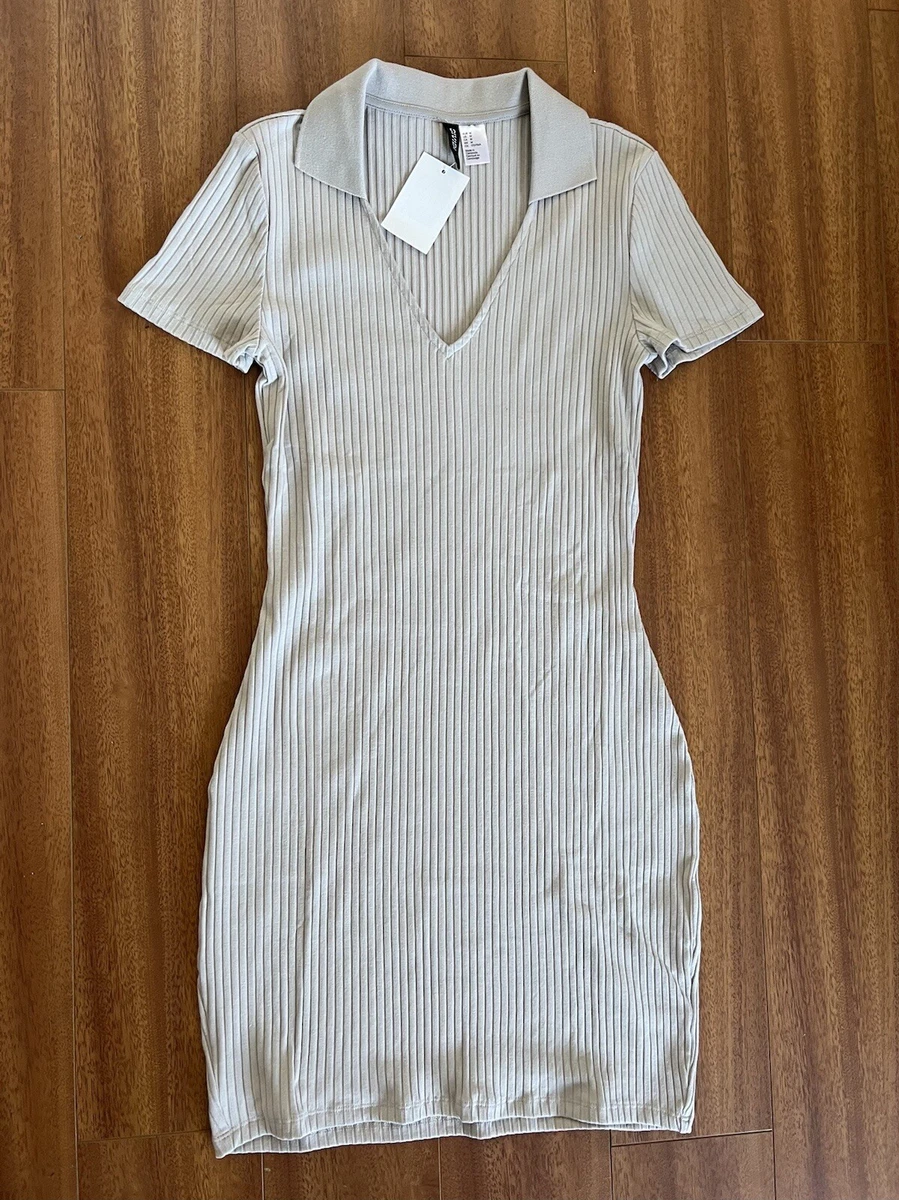 H&m v top neck jersey dress