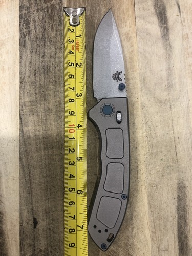 Outdoor Benchmade Ball Bearing Drop Point Folding Pocket Knife - Picture 7 of 17